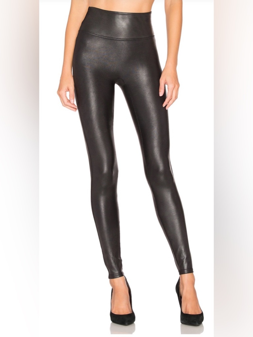 Spanx Faux Leather Leggings in Black